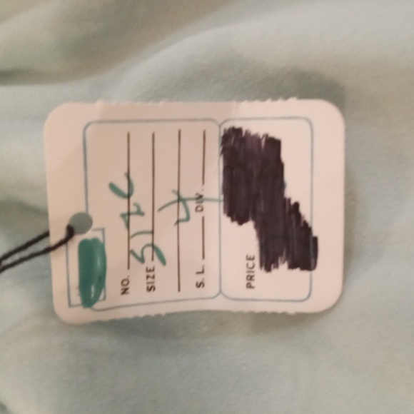 Sunshine Valley Vintage Mock neck with Shoulder Pads Midi Dress in Mint Size 4 - Picture 8 of 8